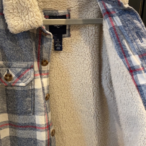 Gap Kids Plaid Sherling Jacket - Picture 3 of 4